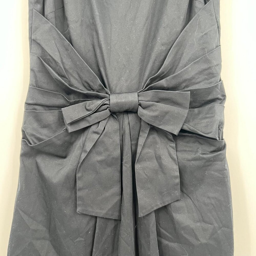 Kate Spade Black Bow Front A-Line Mini Dress | Size 6 - Picture 6 of 7